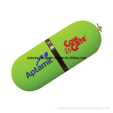 Plastic USB, Plastic&Rubber USB Flash Drive (SR-025)